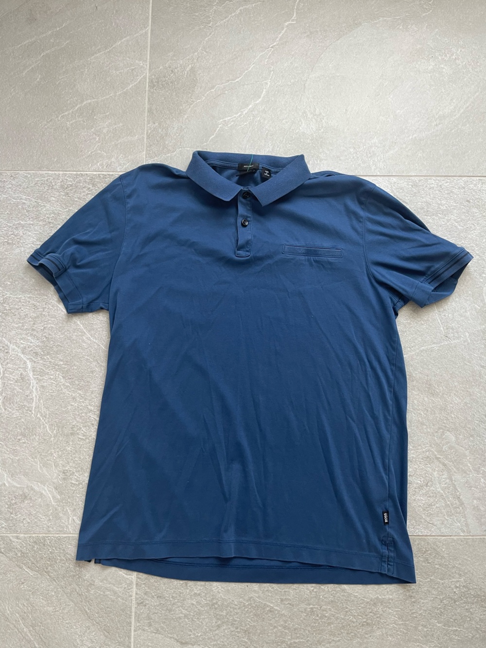 Boss Men's Deep Blue Polo Shirt